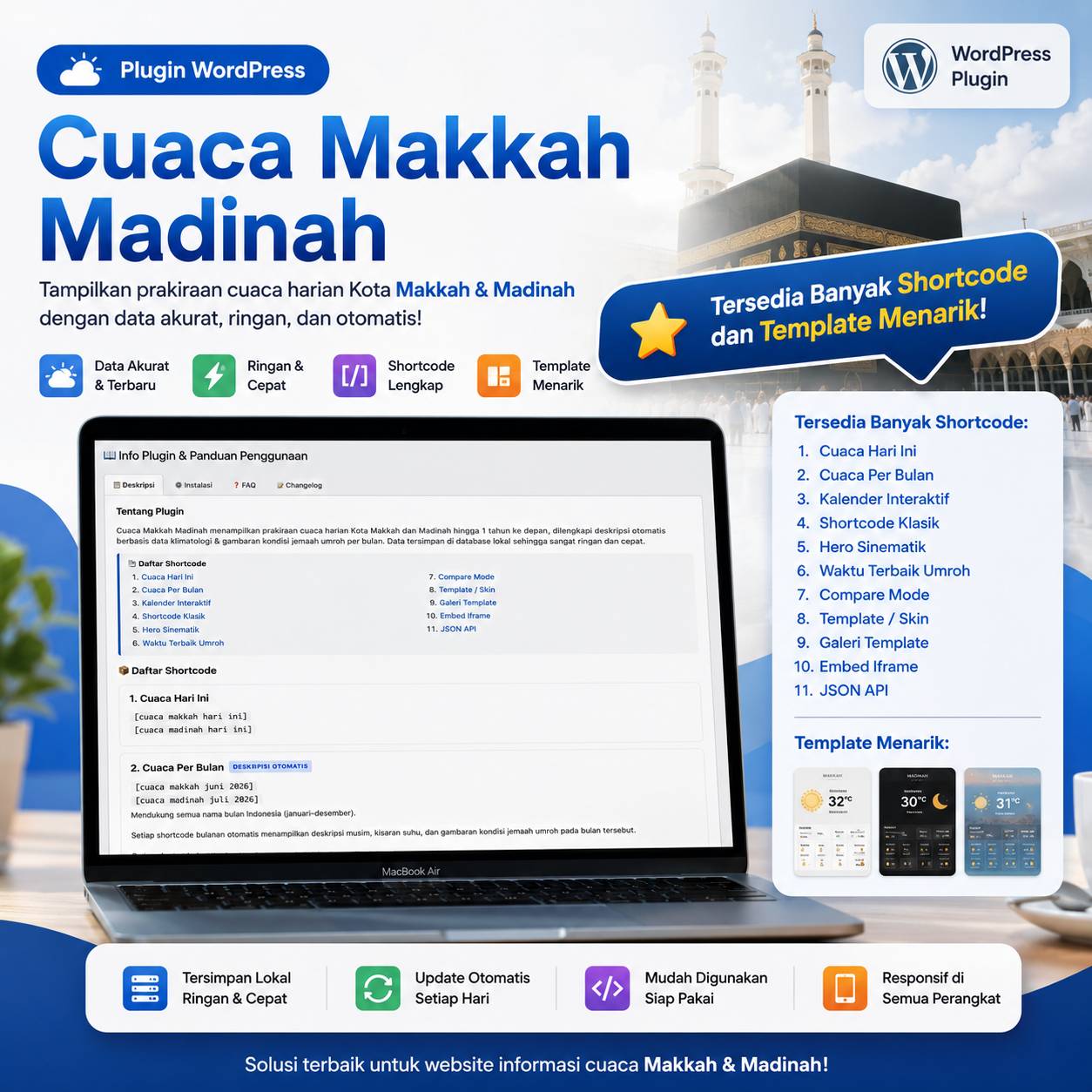 Plugin Wordpress Cuaca Makkah Madinah